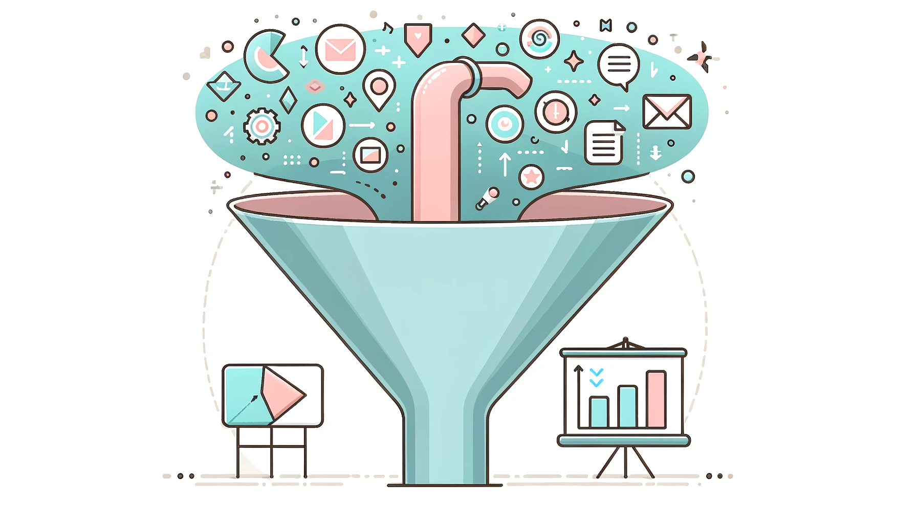 Daten Trichter zu Präsentation